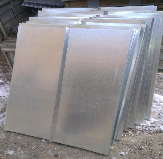 Парапеты из оцинкованной стали